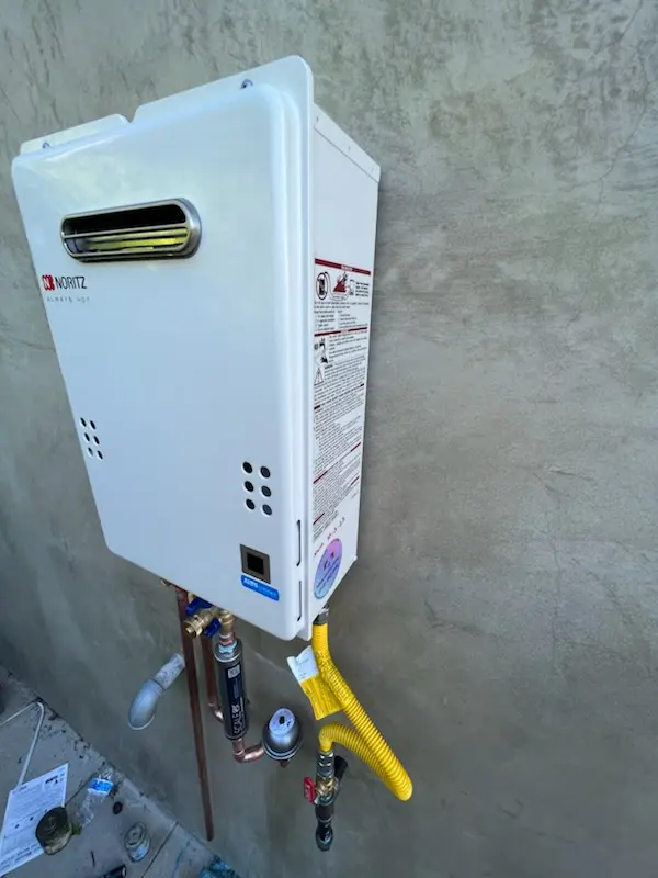 Tankless water heater installation for Northside Village homes