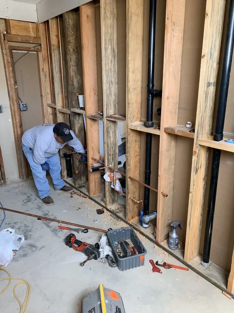 Commercial rough-in plumbing for Water Heater Replacement in Northside Village